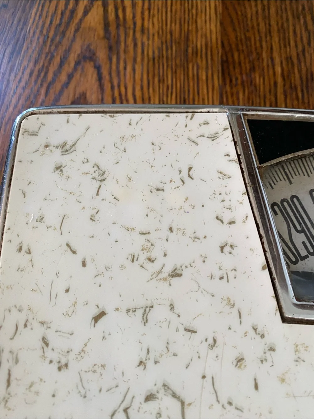 Vintage MCM 1950s Atomic Era Borg Bathroom Scale